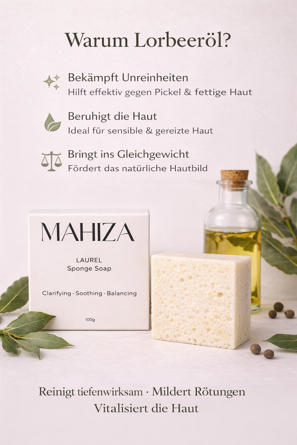 Laurel Lorbeer Sponge Soap